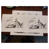 3 Black and White Prints