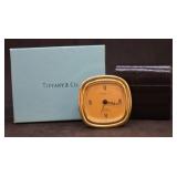 Tiffany & Co. Travel Alarm Clock w. Leather Case