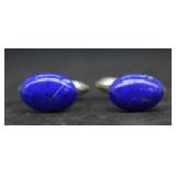 Vintage Sterling Silver Lapis Lazuli Cufflinks Vintage Sterling Silver Lapis Lazuli Cufflinks