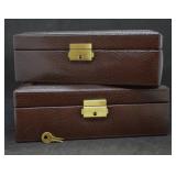 2 pcs. Locking Watch Collection Display Cases 2 pcs. Locking Watch Collection Display Cases