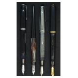 4 pcs. Antique Fountain Pens 4 pcs. Antique Fountain Pens