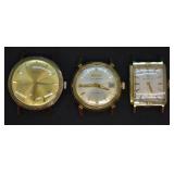 3 pcs. Elgin, Wittnauer & Bulova Watches