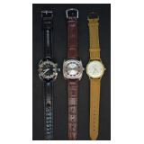 3 pcs. Elgin, Baylor & Girard Perregaux Watches