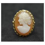 14k Gold Cameo Ring