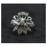 14k White Gold Diamond Ring