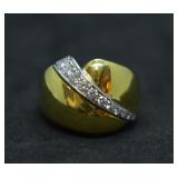 18k Gold Leo Pizzo Diamond Ring