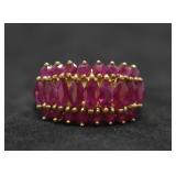 14k Gold Natural Ruby Ring