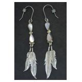 Sterling Silver Native American Design Feather Ear Sterling Silver Native American Design Feather Ear