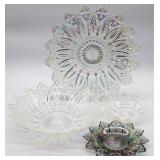 4pc Federal Petal Glass