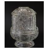 Clear Indiana Glass Stars & Bars Fairy Light