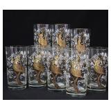 Libbey Parttridge in a Pear Tree Tumbler Set (8)