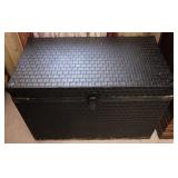Black Painted Wood Trunk