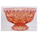 Vntg LE Smith Pink Opalescent Moon & Stars