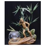 MCM Royal Haegar Pottery Fish Bowl Stand