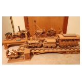 Large Wooden Model Train Displays