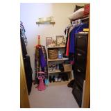 Closet Lot - Clothing, Luggage, Filing Cabinet+
