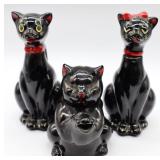 3pc Creamer, Oil & Vinegar Cats