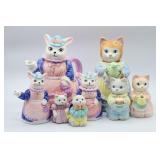 8pc Cat Tea Set - Avon++