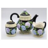 3pc MWW Market Tea Pot, Sugar & Creamer