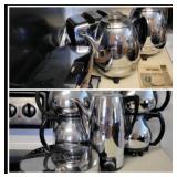 MCM Style Stainless Appliances & Coffee Makers