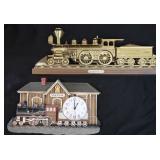 Vntg Burwood Train Wall Plaques (2)