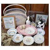 Kitchy Dï¿½cor- Magazine Basket, Plates, S&P++