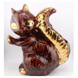 Vntg Ceramic Squirrel Planter