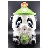 Panda Cookie Jar-Chipped