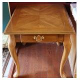 Wood Side Table w/Drawer