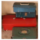 4pc Metal Tool Boxes w/Contents