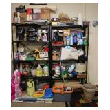 Metal Shelves & Contents