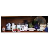 Variety of Ceramics - S&P, Plates, Vase++