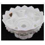 Fenton Milk Glass Hobnail Candle Holder