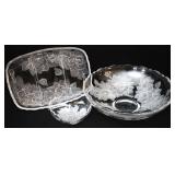 3pc Mikasa Winter Rose Pieces