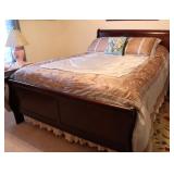 Full Wood Sleigh Bed