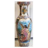 Large Ceramic Enamel Vase