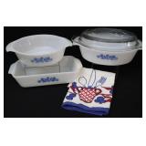 Fire King Blue Cornflower Baking Dishes