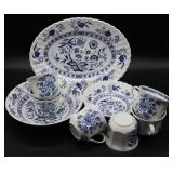 Blue & White Dishes - Blue Nordic Ironstone++