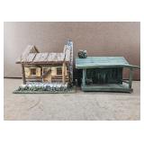 2 Minature Log Cabins