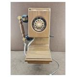 Vtg Wooden Country Store Wall Mount Telephone