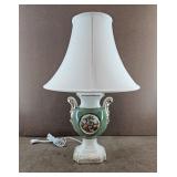 Vtg Victorian Style Porcelain Table Lamp