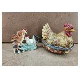 Vintage Nesting Chicken Dish - Plus