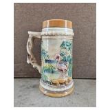 Vtg Embossed Flamingo Florida Beer Stein