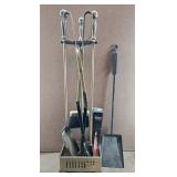 4pc. Metal Fireplace Tool Kit - Plus