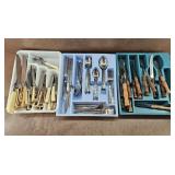 Misc. Flatware Collection w/ Trays
