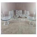4 Clear Glass Trifle / Fruit Bowls