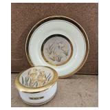 Art of Chokin Plate & Trinket Jar