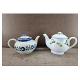 2 Misc. Floral Teapots