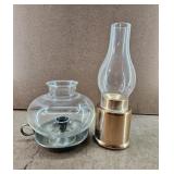Copper & Stainless Steel Candle Hurricane Lamps