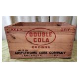 Vntg Double Cola Crate